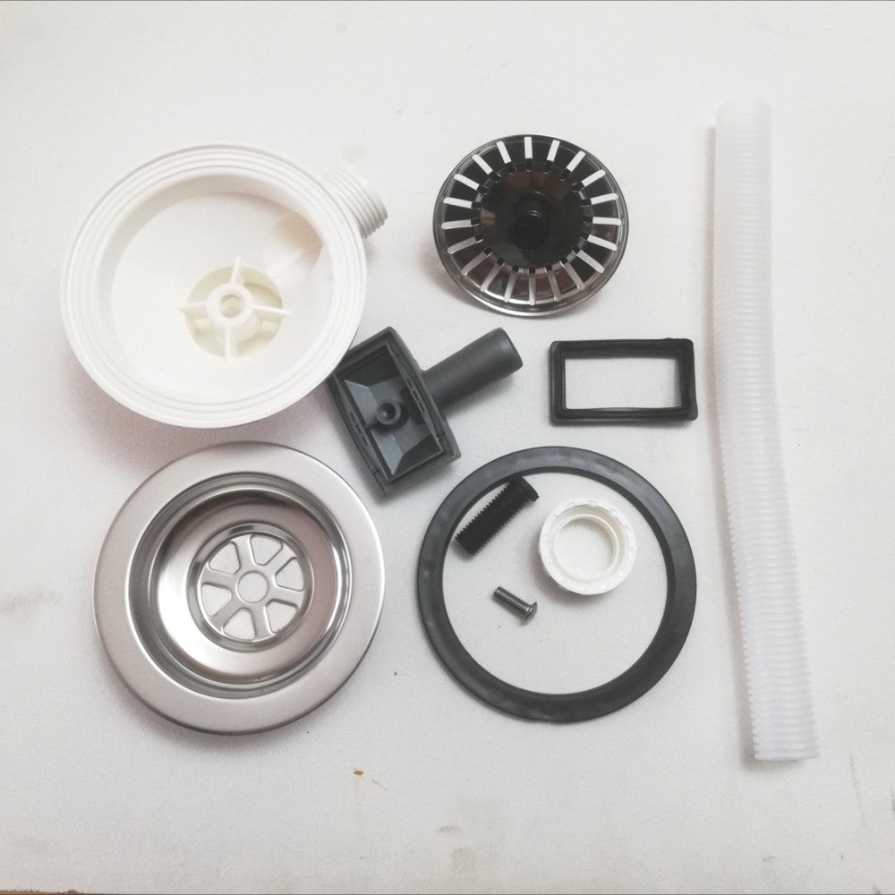 Piletta pilettone con troppo pieno da 90mm raccordo da 1+1/2