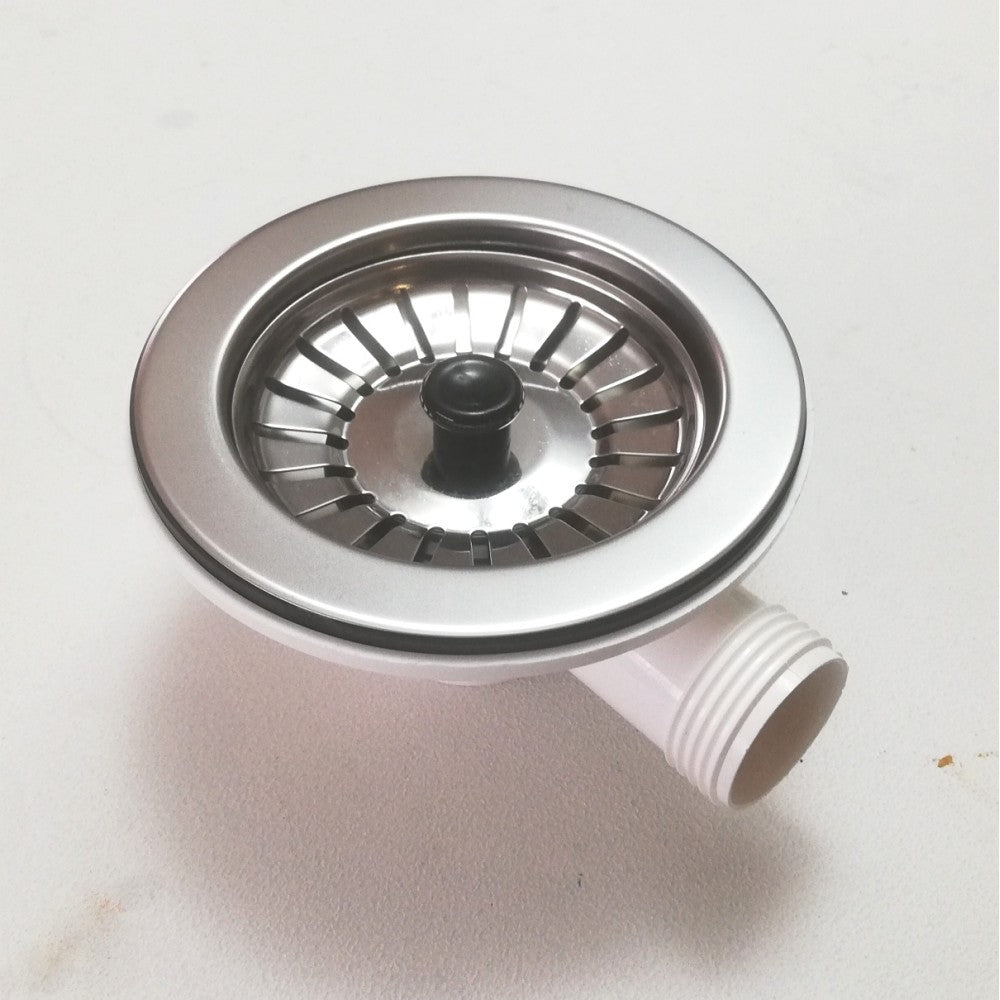 Piletta pilettone con troppo pieno da 90mm raccordo da 1+1/2