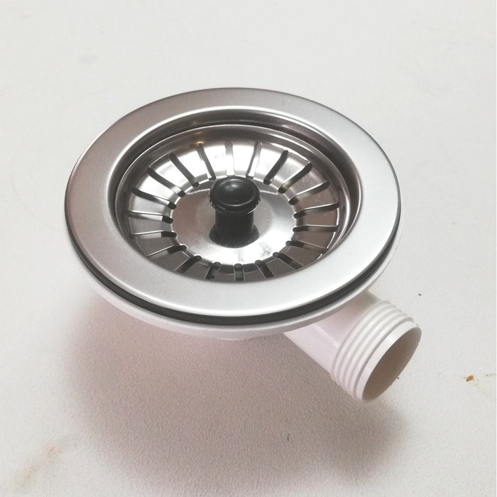 Piletta pilettone con troppo pieno da 90mm raccordo da 1+1/2