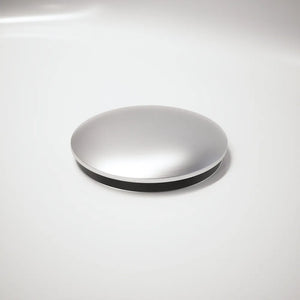 Piletta di scarico click-clack universale per lavabi e bidet nickel spazzolato con vite | Nurek