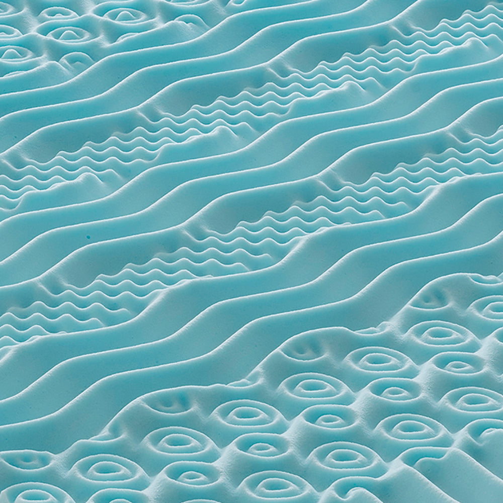 Topper Piazza e Mezza 120x200 in memory foam 5 cm con rivestimento in aloe vera sfoderabile - 9 Zone di Comfort