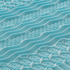 Topper Piazza e Mezza 120x200 in memory foam 5 cm con rivestimento in aloe vera sfoderabile - 9 Zone di Comfort