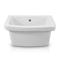 Pilozzo lavanderia sospeso 46x40 cm in ceramica bianco per interno ed esterno