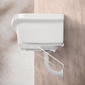 Pilozzo lavanderia sospeso 46x40 cm in ceramica bianco per interno ed esterno