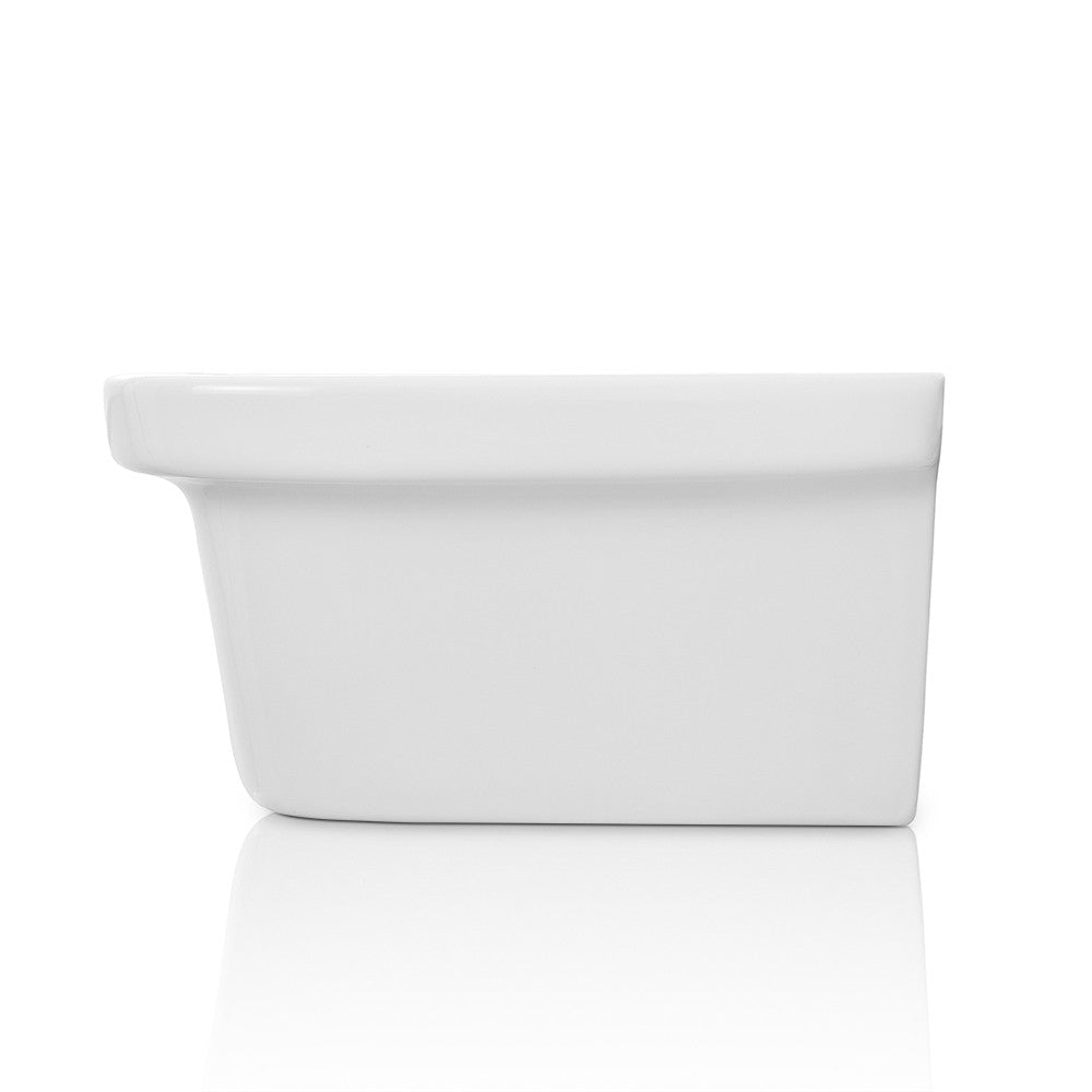 Pilozzo lavanderia sospeso 46x40 cm in ceramica bianco per interno ed esterno