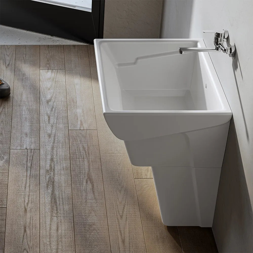 Pilozzo lavatoio 75x61 cm da appoggio in ceramica modello Messico