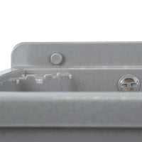 Pilozzo salvaspazio a muro 42x34 cm in plastica grigia scarico incluso