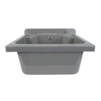 Pilozzo salvaspazio a muro 42x34 cm in plastica grigia scarico incluso