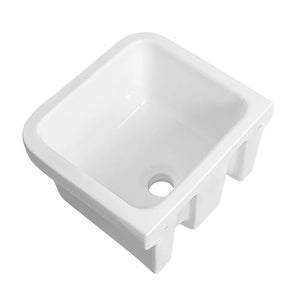 Pilozzo sospeso 46x38 in ceramica bianco lucido per interno o esterno