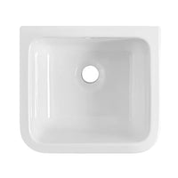 Pilozzo sospeso 46x38 in ceramica bianco lucido per interno o esterno