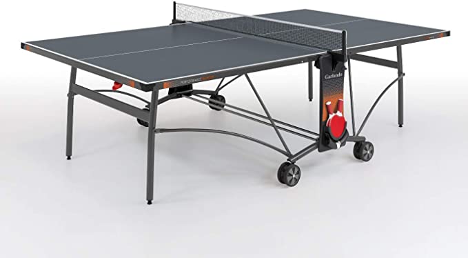 Garlando Tavolo Ping Pong Performance Outdoor con Ruote - Piano Grigio