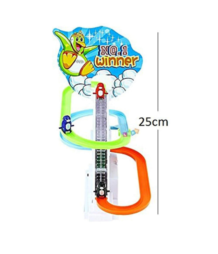 Pinguini Gara Competizione Race Twinkling Funny Luci Suoni Movimento Bimbi Gioco         