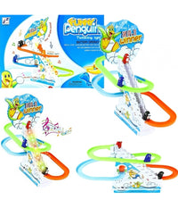 Pinguini Gara Competizione Race Twinkling Funny Luci Suoni Movimento Bimbi Gioco         