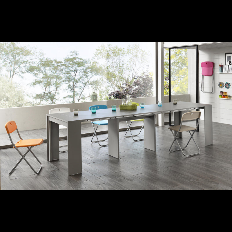 Pinocchio STONES Consolle Allungabile 42,5/302,5 x 76 H cm grigio