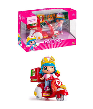 Pinypon Raider Bambolina Motorino Consegna Pizze Accessori Gioco Per Bambine 4+         
