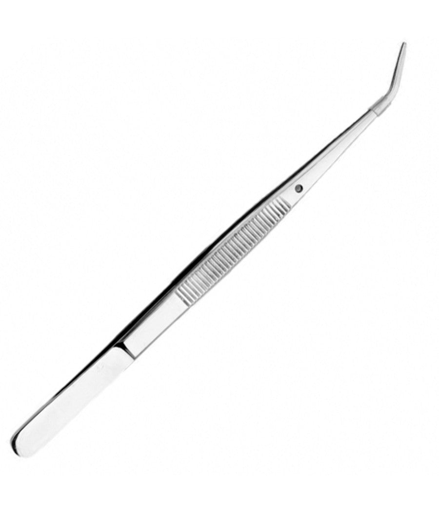 Pinza 392 16cm In Acciaio Punta Curva Strumento Dentista Odontoiatria Estetista         