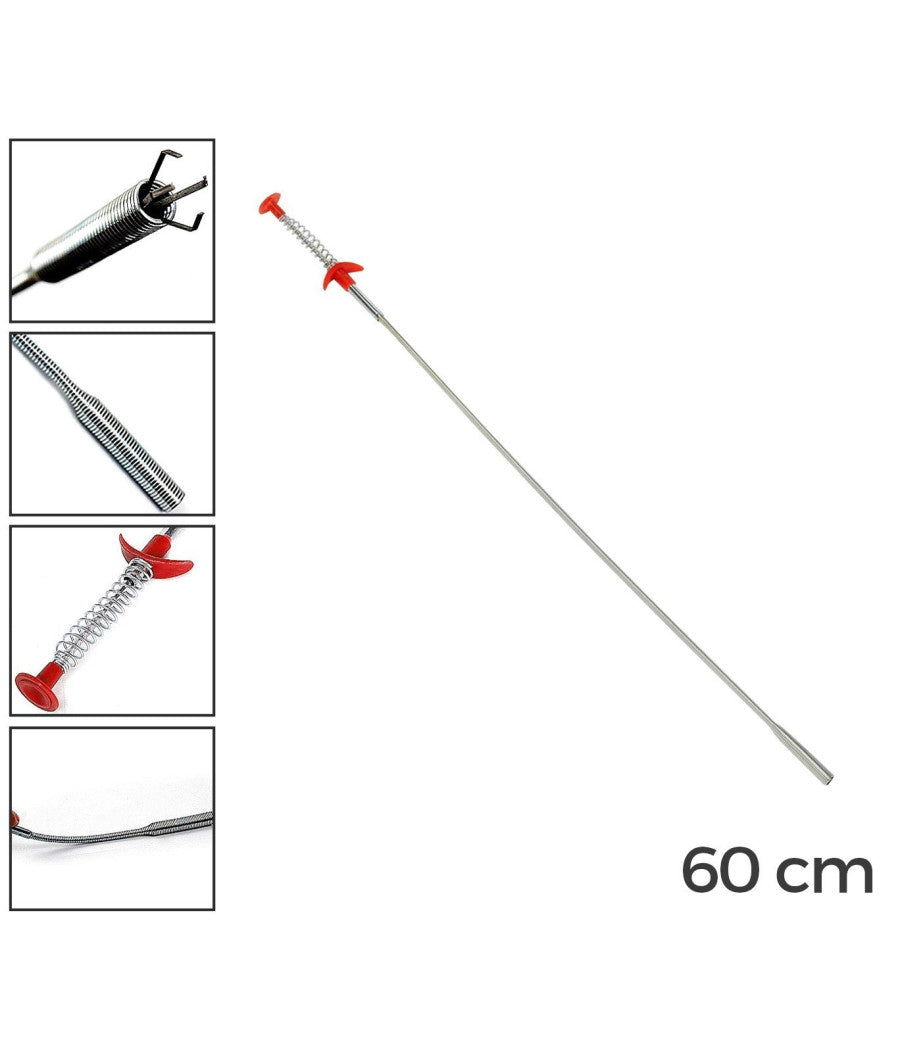 Pinza A 4 Denti Prendi Tutto A Molla In Acciaio Flessibile 60cm Prenditutto         