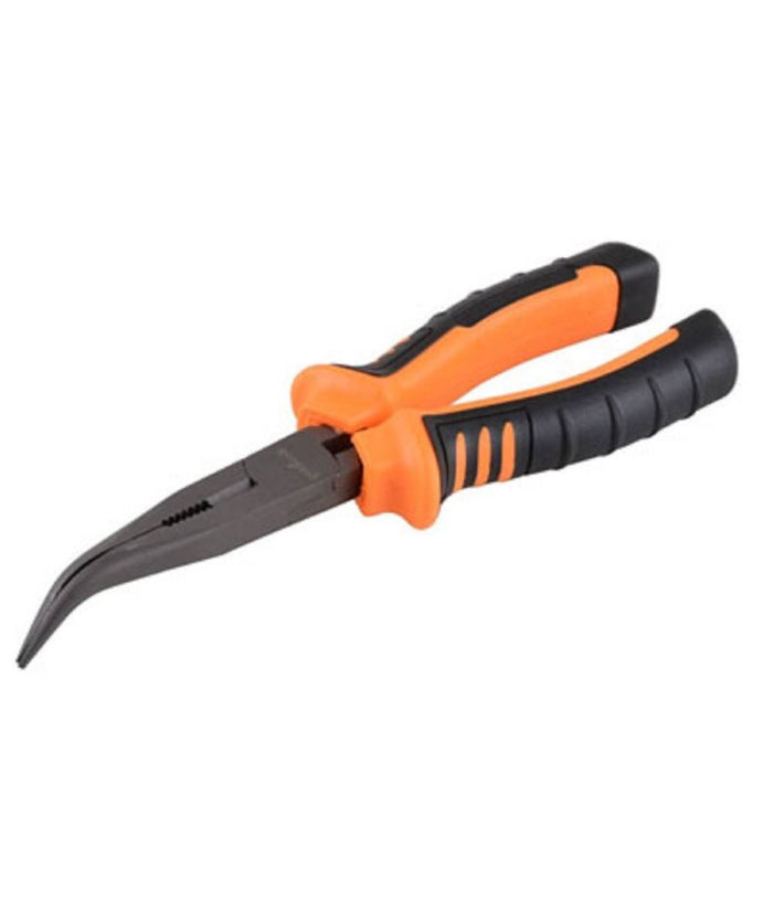 Pinza A Becco Lungo Curvo 7" Pinze Becchi Lunghi Curvi Zigrinati 19 Cm         