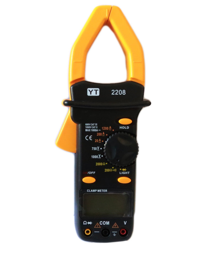 Pinza Amperometrica Multimetro Test Tester Digitale Con Puntali Yt-2208         
