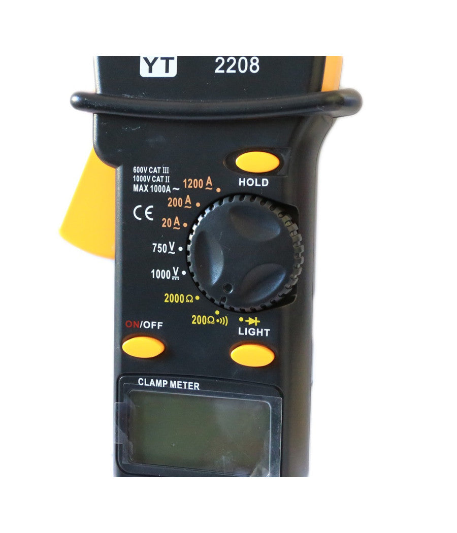 Pinza Amperometrica Multimetro Test Tester Digitale Con Puntali Yt-2208         