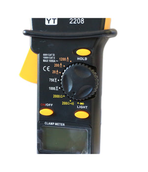 Pinza Amperometrica Multimetro Test Tester Digitale Con Puntali Yt-2208         
