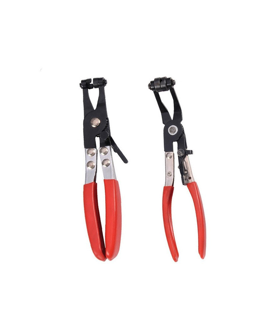 Pinza Fascette Morsetti Stringitubi Tubo Clic Banda Piatta Auto 45° 210mm         