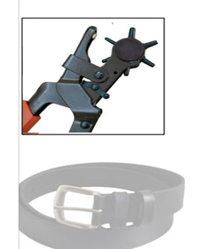 Pinza Fustellatrice Per Cinture Buchi Fori Cintura Cuoio Pelle Testa Girevole         