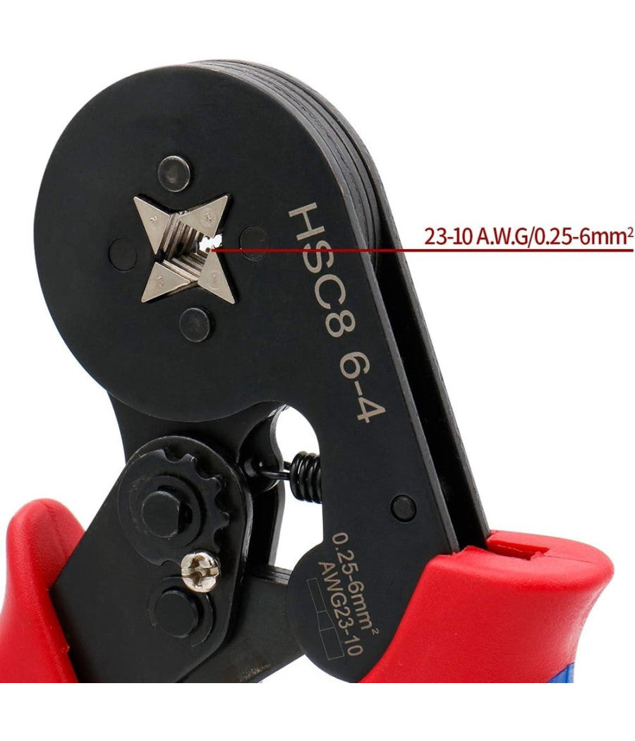 Pinza Hsc8 6-4 Mini Strumenti Di Pinzatura Auto Registrabili Per Cavo 0,25-6,0mmÂ²         