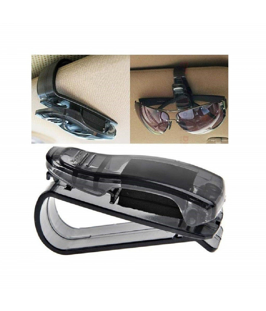 Pinza Molletta Morsetto Reggi Occhiali Da Sole Supporto Auto Casa Clip Accessori         
