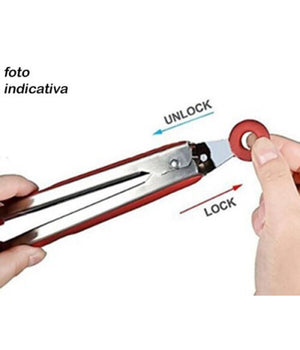 Pinza Per Barbecue Alimenti Richiudibile Sistema Di Blocaggio In Silicone 50598         