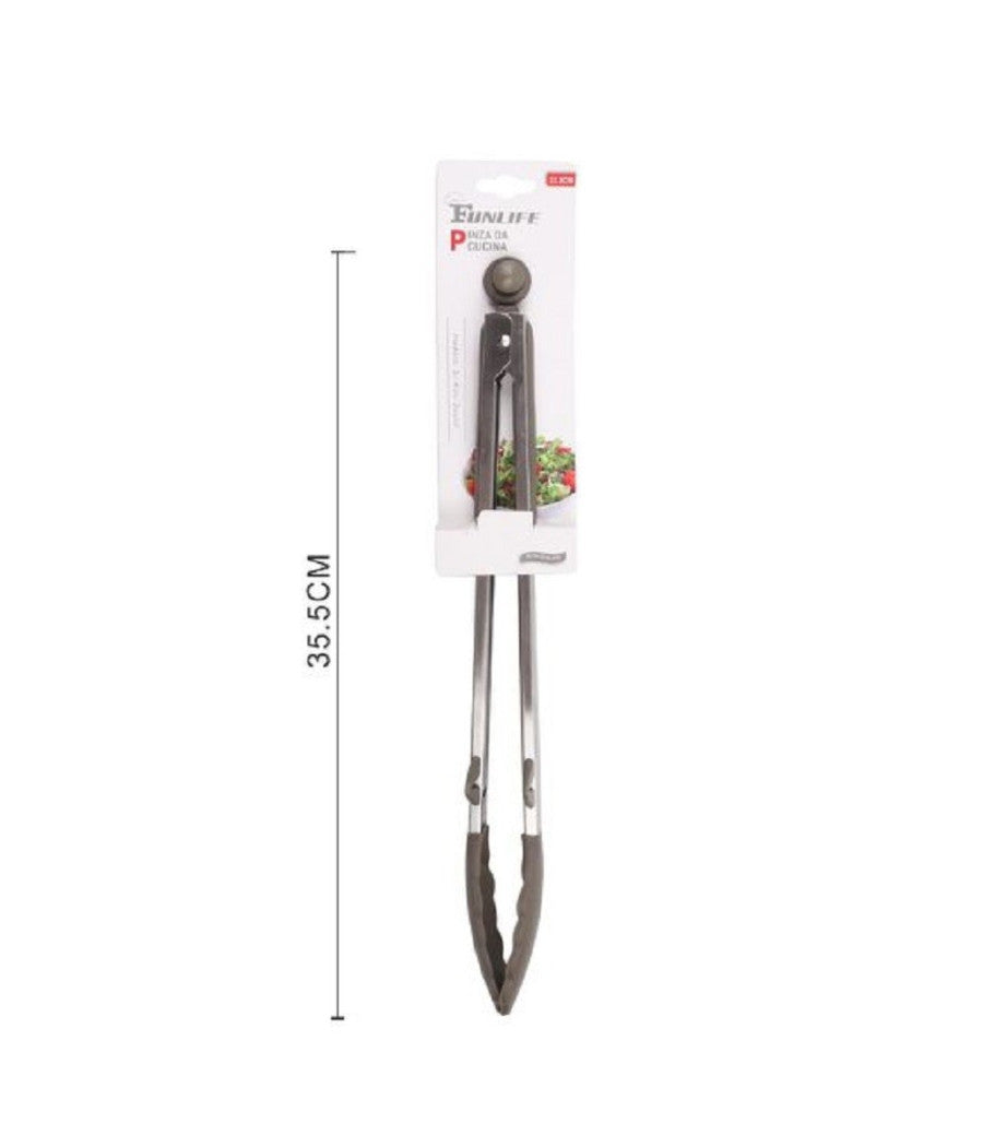 Pinza Per Barbecue Alimenti Richiudibile Sistema Di Blocaggio In Silicone 50598         