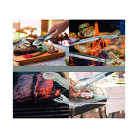 Pinza per barbecue Sandri, inox con blocco, 46 cm