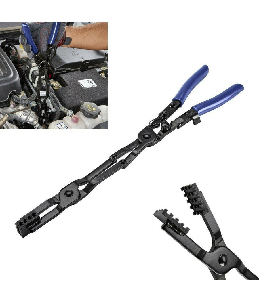 Pinza Per Fascette Stringitubo Extra Lunga 44cm A Doppio Snodo 0 - 65 Mm 00052         