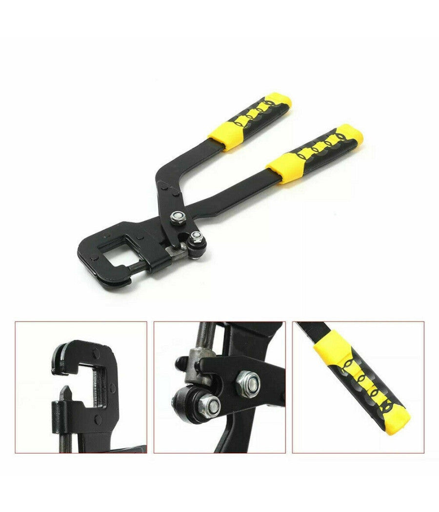 Pinza Punzonatrice Per Strutture Cartongesso Punzoni Fori Fissa Hrc61         