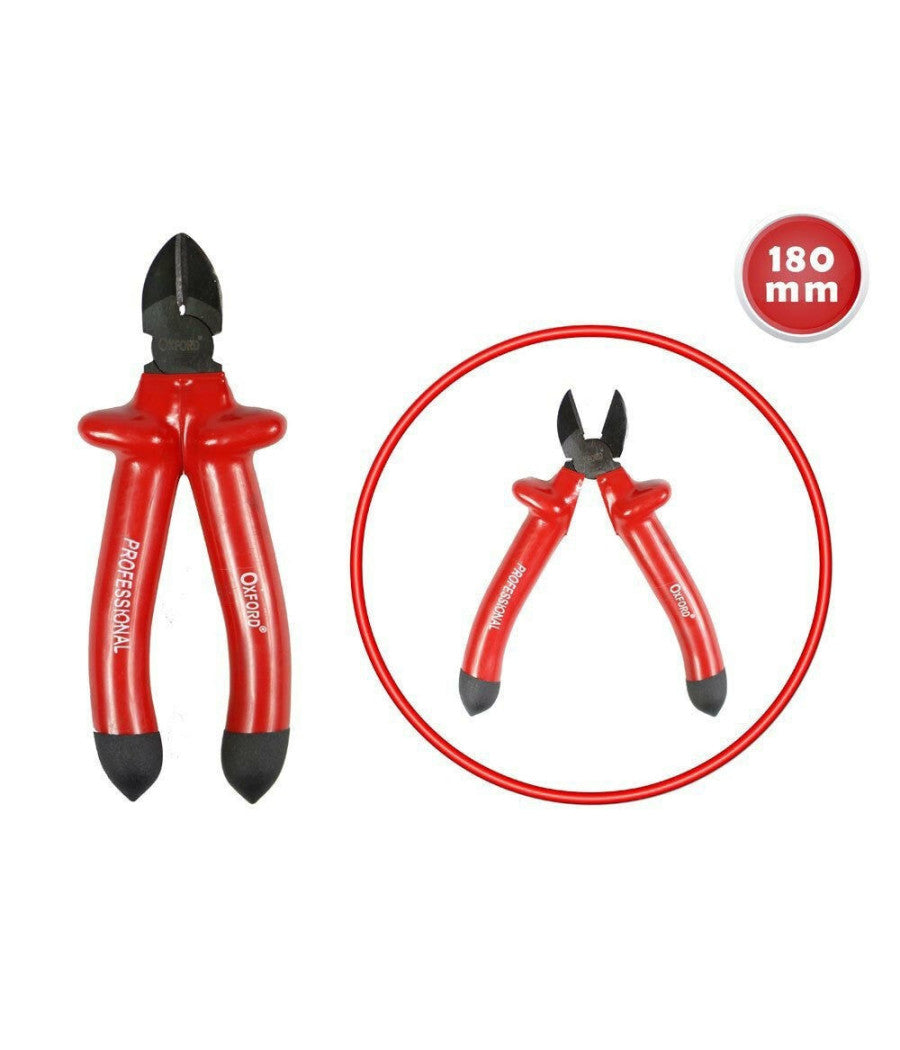Pinza Tronchese 180 Mm Tronchesina Con Impugnatura Isolante Per Elettricista         