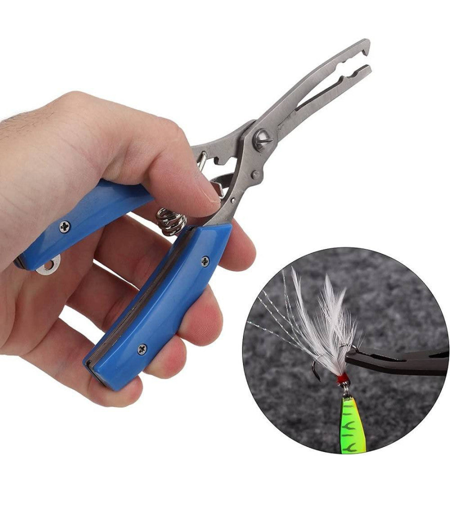 Pinze Da Pesca Coltello Forbice Multifunzionale Pescatore Mare Fiume         