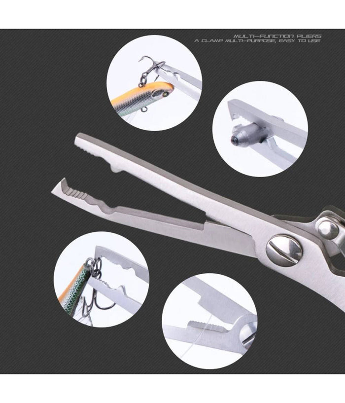 Pinze Da Pesca Coltello Forbice Multifunzionale Pescatore Mare Fiume         