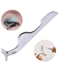 Pinzetta Applicatore In Acciaio Clip Rimozione Ciglia Finte Curva Lash Extension         