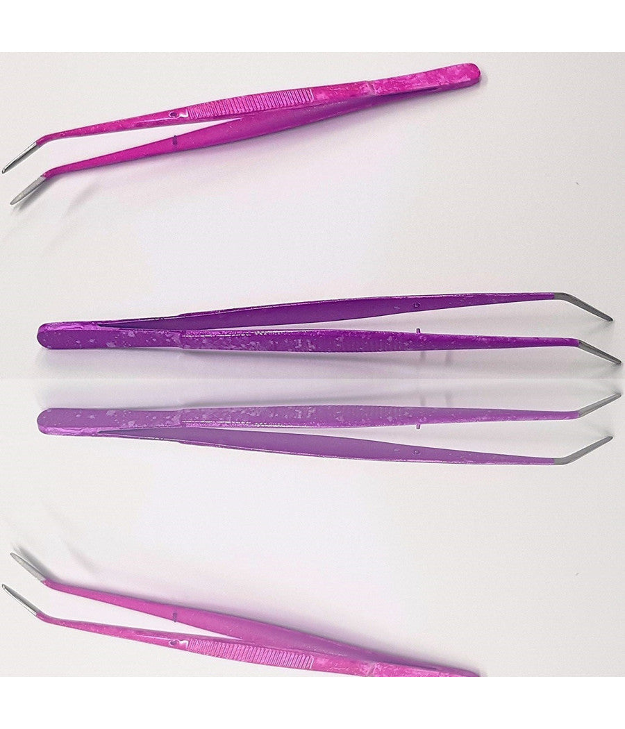 Pinzetta Punta Curva 15cm 392 Glitter Sopracciglia Ciglia Pinza Professionale         