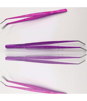 Pinzetta Punta Curva 15cm 392 Glitter Sopracciglia Ciglia Pinza Professionale         