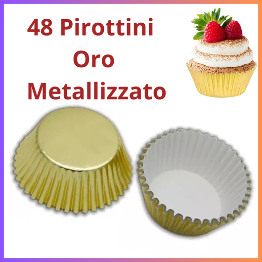 Pirottini carta oro stampo dolci da forno attrezzi pasticceria pirottino dorato per anniversario di matrimonio festa party buffet