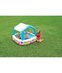 Piscina Acquario Parasole Rimovibile Multicolore Gonfiabile 157x157x122cm 57470         