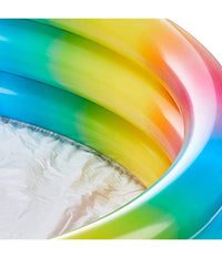 Piscina Arcobaleno 3 Anelli Gonfiabile Geometria Multicolor 147x33cm 288lt 58439         