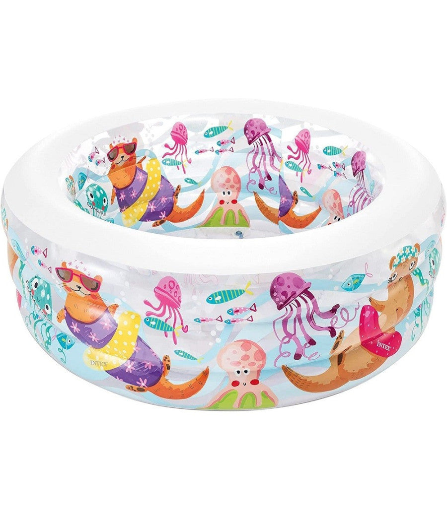 Piscina Baby Aquarium Gonfiabile Multicolore 152 X 56cm Per Bambini Estate 58480         