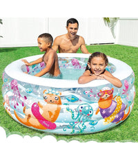 Piscina Baby Aquarium Gonfiabile Multicolore 152 X 56cm Per Bambini Estate 58480         