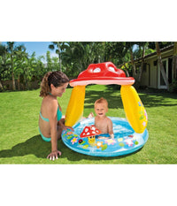 Piscina Baby Fungo Parasole Gioco Gonfiabile Rotonda Per Bambini 102x89hcm 57114         