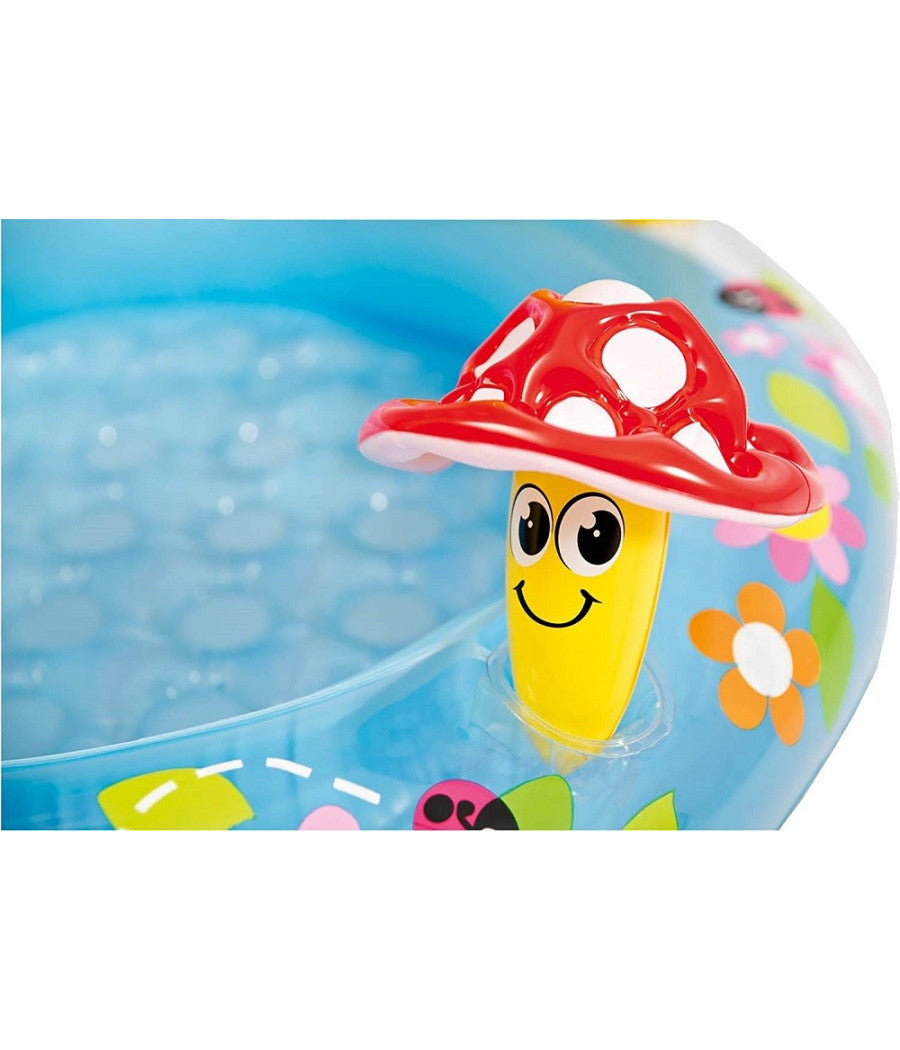 Piscina Baby Fungo Parasole Gioco Gonfiabile Rotonda Per Bambini 102x89hcm 57114         