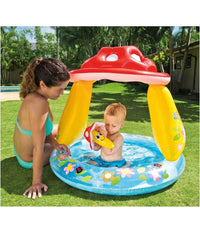 Piscina Baby Fungo Parasole Gioco Gonfiabile Rotonda Per Bambini 102x89hcm 57114         