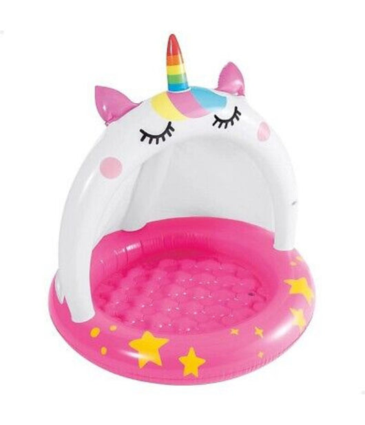 Piscina Baby Pool Caticorn 102x102cm Gioco Estivo Gonfiabile Per Bambini 58438         