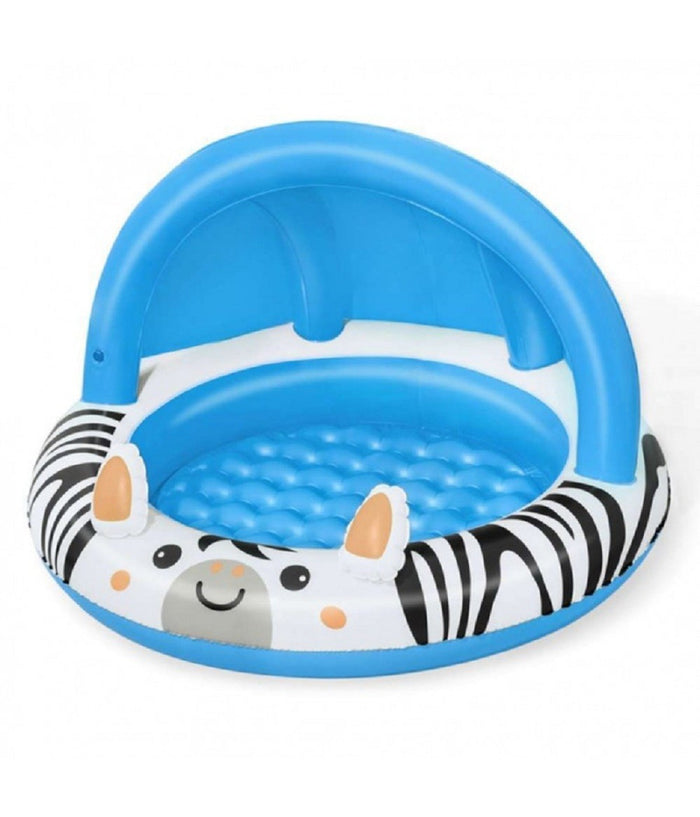 Trade Shop - Piscina Con Fondo Gonfiabile Safari Con Protezione Raggi Uv 97x66cm Bambini 52559 -
